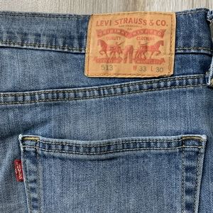 LEVI'S 513 33 x 30 BLUE JEANS